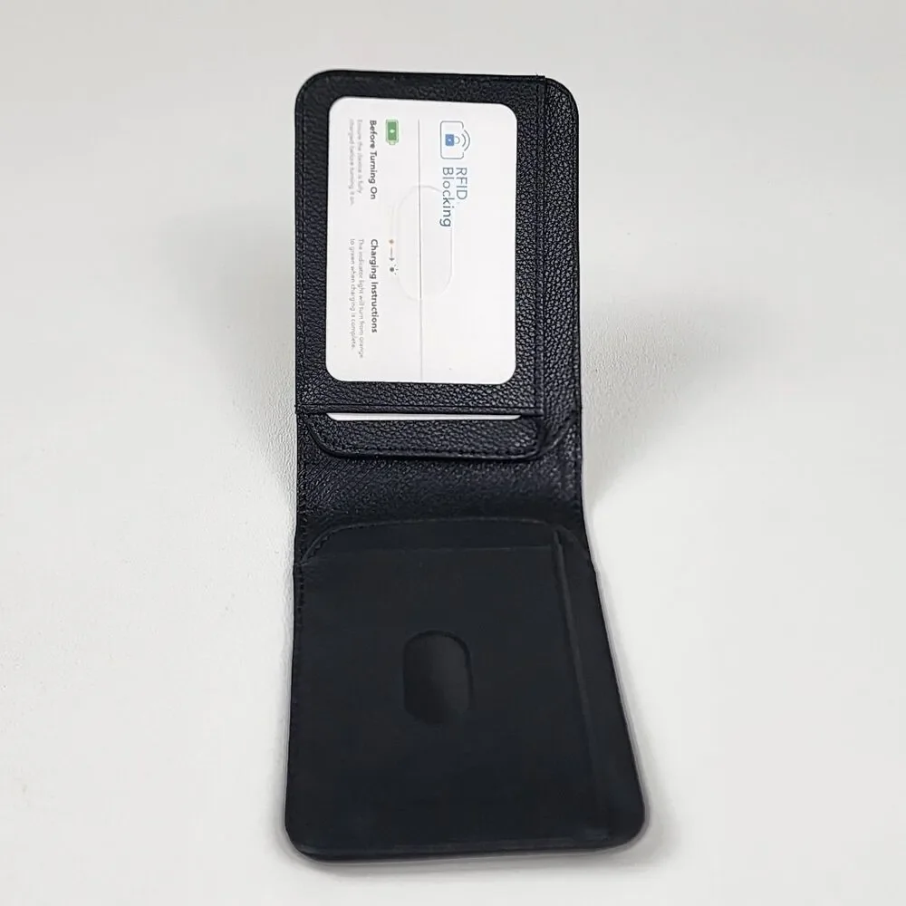 ESR Geo Wallet Find My RFID Smart Wallet for Men iOS Rechargeable Black